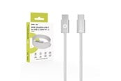 USB kaapelit - Mobile Origin CB11 60W UltraSlim USB-C to USB-C Cable 1m - White - MO-USC-CB11-WHT