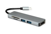 Telakointiasemat - Roline - docking station - USB-C - HDMI - 12.02.1019