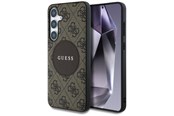 Puhelin - Kannet ja kotelot - GUESS 4G Round Patch Classic Logo MagSafe Case for Samsung Galaxy S25 Plus - Brown - 3666339448967
