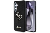 Puhelin - Kannet ja kotelot - GUESS Fixed Glitter Big 4G Metal Logo case for Samsung Galaxy S25 black - 3666339449421