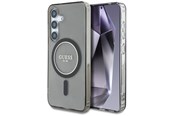 Puhelin - Kannet ja kotelot - GUESS Glitter Circle Classic Logo MagSafe case for Samsung Galaxy S25 - black - 3666339449759