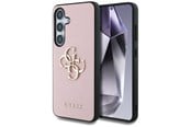 Puhelin - Kannet ja kotelot - GUESS Grained Big 4G Logo Small Classic Logo case for Samsung Galaxy S25 pink - 3666339449193