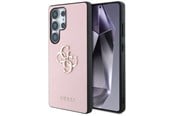 Puhelin - Kannet ja kotelot - GUESS Grained Big 4G Logo Small Classic Logo case for Samsung Galaxy S25 Ultra - pink - 3666339449216