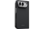 Puhelin - Kannet ja kotelot - PITAKA Edge Case Back Cover - Black/Grey Twill - iPhone Duo - KI1801F