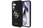 Puhelin - Kannet ja kotelot - GUESS Silicone Big 4G Logo Bottom Script case for Samsung Galaxy S25 - black - 3666339449360