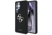 Puhelin - Kannet ja kotelot - GUESS Silicone Big 4G Logo Bottom Script case for Samsung Galaxy S25 Ultra - black - 3666339449377