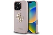 Puhelin - Kannet ja kotelot - GUESS Grained Big 4G Logo Small Classic Logo Case for iPhone 16 Pro - Pink - 3666339424848