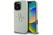 Puhelin - Kannet ja kotelot - GUESS Grained Big 4G Logo Small Classic Logo case for iPhone 16 Pro - green - 3666339424992