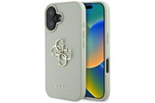 Puhelin - Kannet ja kotelot - GUESS Grained Big 4G Logo Small Classic Logo case for iPhone 16 - green - 3666339424978