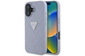 Puhelin - Kannet ja kotelot - GUESS Hot Stamp 4G Pattern Triangle Metal Logo iPhone 16 Case - Purple - 3666339425425
