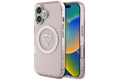 Puhelin - Kannet ja kotelot - GUESS IML Metal Mountain Logo MagSafe iPhone 16 Case - Pink - 3666339434113