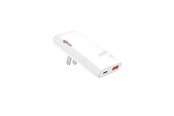Puhelin - Adapterit & Laturit - SKross Klip Slim Multihead 65W GaN UniCharger - USB-A + USB-C - EU-US-UK Plug - 21703