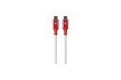 USB kaapelit - SKross Link Cable 150cm 100W USB-C to USB-C Braided cable - White - 21405
