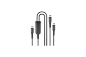USB kaapelit - SKross Link Split Pro braided cable USB-C - 2x USB-C - 140W 150cm - 21408