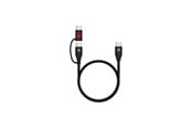 USB kaapelit - SKross Link DataBlock Pro USB-C Braided Cable 100W 150cm - Black - 21412