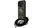 Puhelin - Kannet ja kotelot - GUESS 4G Big Logo Cord Stap Crossbody Case for iPhone 16 Pro Brown - 3666339434434