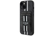 Puhelin - Kannet ja kotelot - GUESS 4G Stripes case with Magsafe wallet for iPhone 15 black - 3666339452308