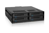 Kovalevyt - lisätarvikkeet - Icy dock - storage enclosure - SATA 6Gb/s / SAS 12Gb/s - SAS 12Gb/s SATA 6Gb/s - MB324SP-1B