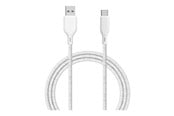 USB kaapelit - ESSENTIALS by UPSTRÖM 60W USB-A to USB-C Cable 2.5m - White - AC250-60W-E