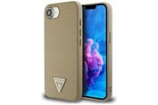 Puhelin - Kannet ja kotelot - GUESS Grained Triangle MagSafe case for iPhone 16e - brown - 3666339453404