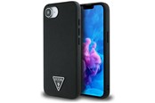 Puhelin - Kannet ja kotelot - GUESS Grained Triangle MagSafe case for iPhone 16e - black - 3666339453398