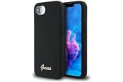 Puhelin - Kannet ja kotelot - GUESS Silicone Script Metal Logo MagSafe iPhone 16e Case - Black - 3666339454074