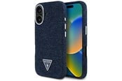 Puhelin - Kannet ja kotelot - GUESS Denim Triangle Logo MagSafe iPhone 16 Case - Blue - 3666339428273