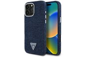 Puhelin - Kannet ja kotelot - GUESS Denim Triangle Logo MagSafe iPhone 16 Pro Max Case - Blue - 3666339428303