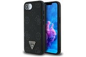 Puhelin - Kannet ja kotelot - GUESS Grained Hot Stamp Peony Triangle Logo MagSafe Case for iPhone 16e - Black - 3666339453312
