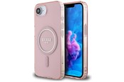 Puhelin - Kannet ja kotelot - GUESS IML Glitter Circle MagSafe case for iPhone 16e - pink - 3666339454845