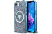 Puhelin - Kannet ja kotelot - GUESS IML Metal Glitter 4G Circle Triangle MagSafe Case for iPhone 16e - Blue - 3666339454111