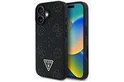 Puhelin - Kannet ja kotelot - GUESS Grained Hot Stamp Peony Triangle Logo MagSafe Case for iPhone 16 - Black - 3666339427528