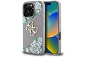 Puhelin - Kannet ja kotelot - GUESS Grained Roses Big 4G Logo iPhone 16 Pro Max Case - Purple - 3666339427252