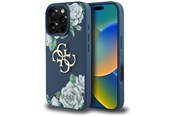 Puhelin - Kannet ja kotelot - GUESS Grained Roses Big 4G logo case for iPhone 16 Pro Max - blue - 3666339427405