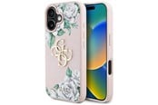 Puhelin - Kannet ja kotelot - GUESS Grained Roses Big 4G logo iPhone 16 case - pink - 3666339427078