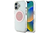 Puhelin - Kannet ja kotelot - GUESS IML Metal Colored Circle Classic Logo MagSafe iPhone 16 Case - Pink - 3666339428570