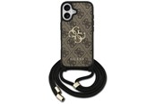 Puhelin - Kannet ja kotelot - GUESS 4G Big Logo Cord Stap Crossbody Case for iPhone 17 - Brown - 3666339526771