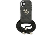 Puhelin - Kannet ja kotelot - GUESS 4G Big Logo Cord Stap Crossbody Case for iPhone 17 - Black - 3666339526733