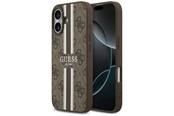 Puhelin - Kannet ja kotelot - GUESS 4G Printed Stripes MagSafe case for iPhone 17 - brown - 3666339491406