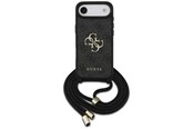 Puhelin - Kannet ja kotelot - GUESS 4G Big Logo Cord Stap Crossbody Case for iPhone Air - Black - 3666339526740