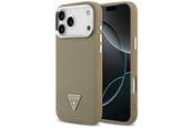 Puhelin - Kannet ja kotelot - GUESS Grained Triangle Logo MagSafe case for iPhone 17 Pro Max - brown - 3666339490553