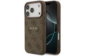 Puhelin - Kannet ja kotelot - GUESS 4G Ring Classic Logo MagSafe Case for iPhone 17 Pro - Brown - 3666339491062