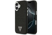 Puhelin - Kannet ja kotelot - GUESS Glitter Triangle Logo MagSafe Case for iPhone 17 - Black - 3666339516796