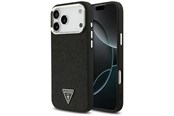 Puhelin - Kannet ja kotelot - GUESS Glitter Triangle Logo MagSafe Case for iPhone 17 Pro Max - Black - 3666339516826