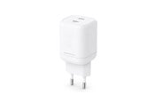 Puhelin - Adapterit & Laturit - ESSENTIALS by UPSTRÖM 100W Dual Port USB-C GaN Charger | 2 Ports - White - GC1001-E