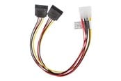 Sisäiset virtakaapelit - Lanberg - power adapter - 4 PIN internal power to SATA power - 30 cm - CA-HDSA-11CU-0030
