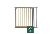 Vauvatarvikkeet - BabyDan Designer Gate 2 jatkopalalla, nature/ silver - 501242
