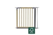 Vauvatarvikkeet - BabyDan Designer Gate 1 jatkopalalla, nature/ silver - 501272