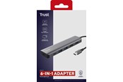 Telakointiasemat - Trust DALYX 6IN1 USB-C ADAPTER - 26325
