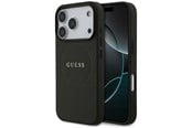 Puhelin - Kannet ja kotelot - GUESS Grained Ring MagSafe case for iPhone 17 Pro - black - 3666339490904